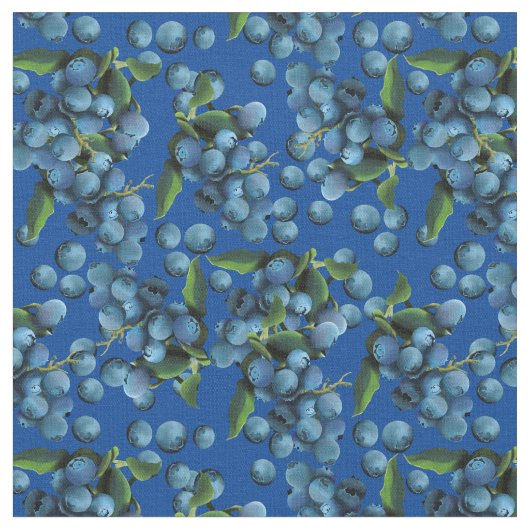 Raining Blueberries Stof (Close Up)