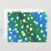 Raining Bubbles Briefkaart (Voorkant / Achterkant)