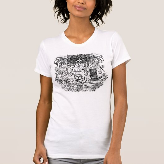 Raining Cats and Cats! T-shirt (Voorkant)