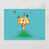 Raining cats and dogs briefkaart (Voorkant)