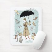Raining Cats and Dogs door Alli Arnold Mousepad Muismat (Met muis)