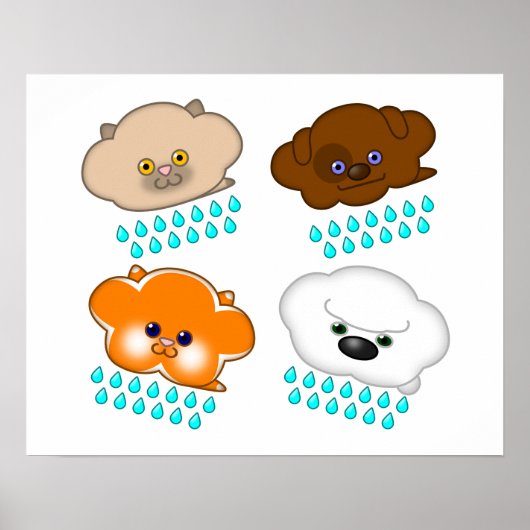 Raining Cats and Dogs Poster (Voorkant)