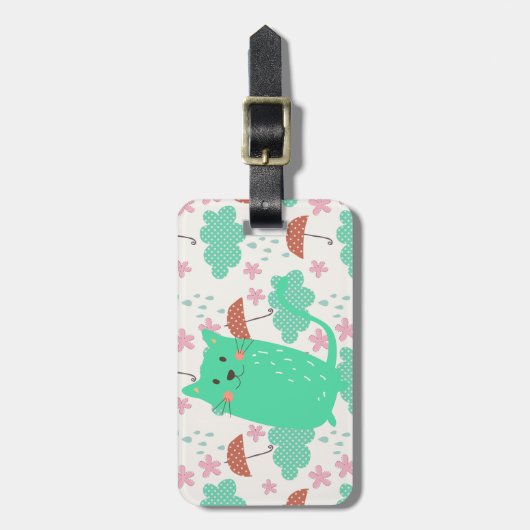 Raining Cats Bagagelabel (Voorkant verticaal)