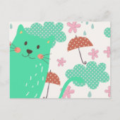 Raining Cats Briefkaart (Voorkant)