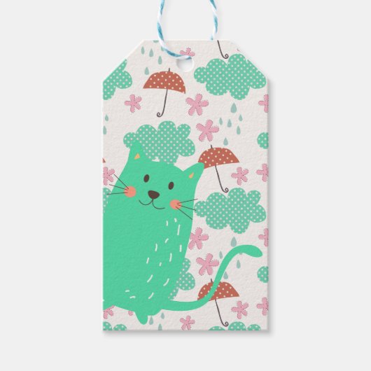 Raining Cats Cadeaulabel (Voorkant)