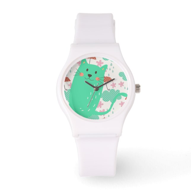 Raining Cats Horloge (Voorkant)