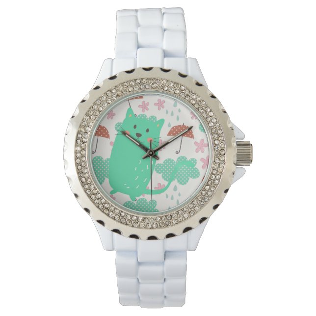 Raining Cats Horloge (Voorkant)