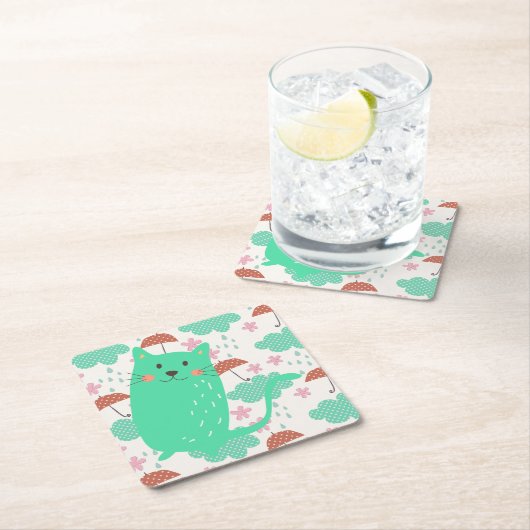 Raining Cats Kartonnen Onderzetters (Insitu)