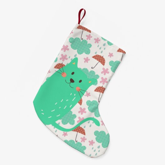 Raining Cats Kleine Kerstsok (Voorkant (Hangend))