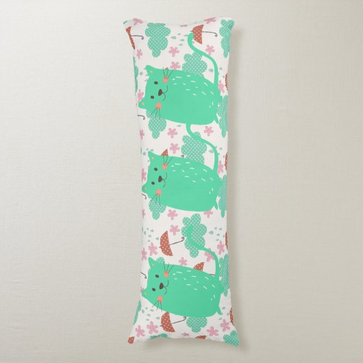 Raining Cats Lichaamskussen (Voorkant Verticaal)