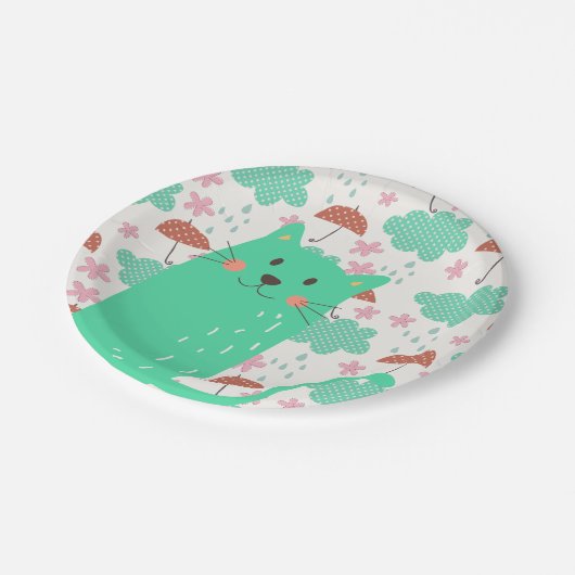 Raining Cats Papieren Bordje (Gekanteld)