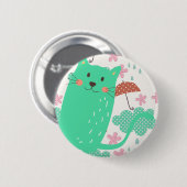 Raining Cats Ronde Button 5,7 Cm (Voorkant /achterkant)
