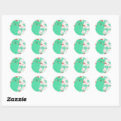 Raining Cats Ronde Sticker (Vel)
