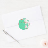 Raining Cats Ronde Sticker (Envelop)