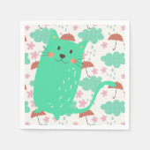Raining Cats Servetten (Voorkant)
