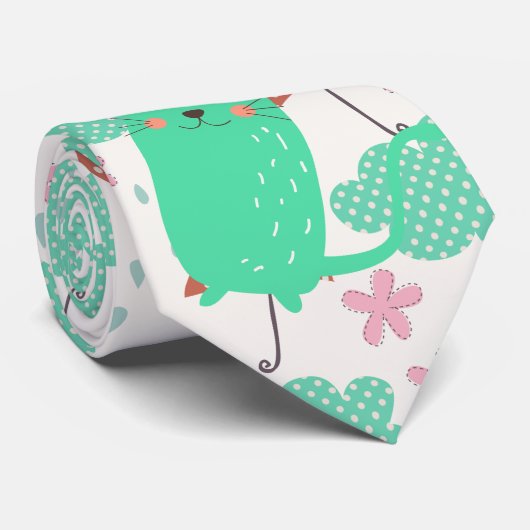 Raining Cats Stropdas (Opgerold)