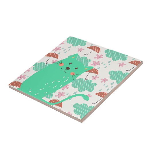 Raining Cats Tegeltje (Zijkant)