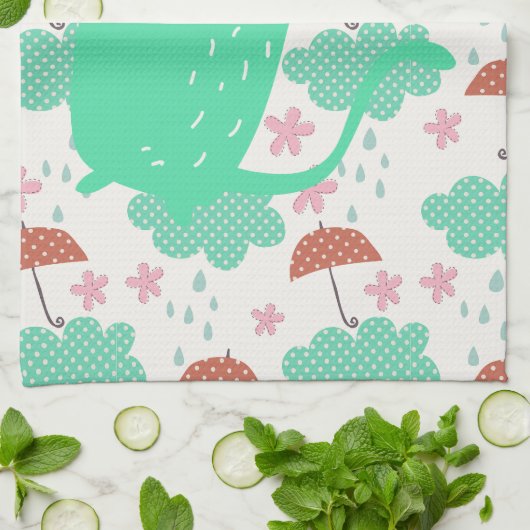 Raining Cats Theedoek (Gevouwen)