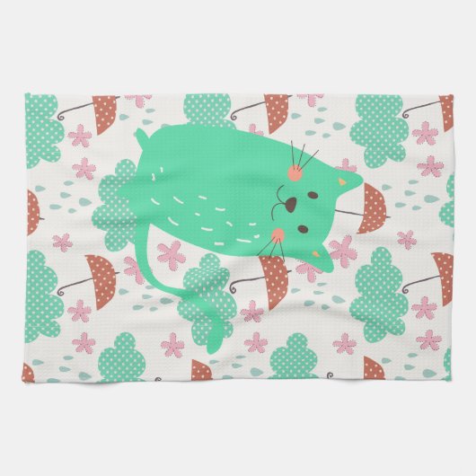 Raining Cats Theedoek (Horizontaal)