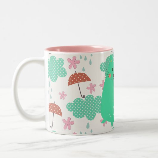 Raining Cats Tweekleurige Koffiemok (Links)