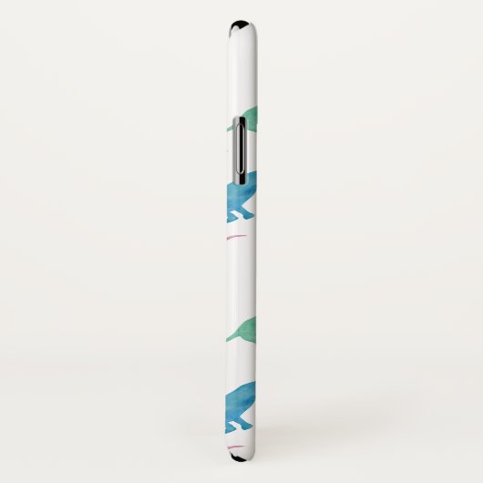 Raining Dachshunds pastel Waterverf Doxie Pattern Case-Mate iPhone Case (Achterkant / rechts)