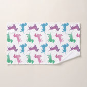 Raining Dachshunds Waterverf Pattern Bad Handdoek (Handdoek)