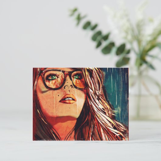 Raining Fire Briefkaart (Staand voorkant)