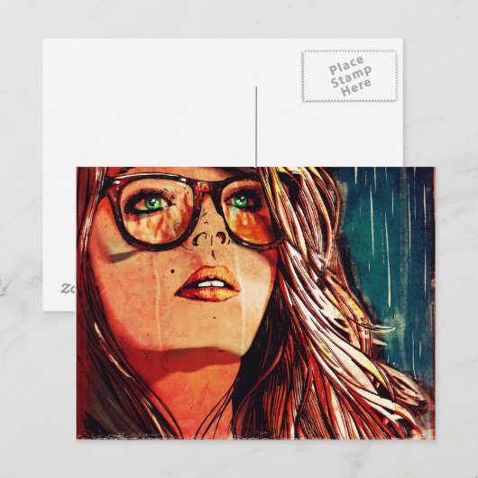 Raining Fire Briefkaart (Voorkant / Achterkant)