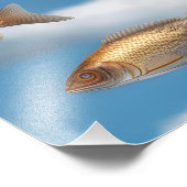 Raining Fish Foto Afdruk (Hoek)