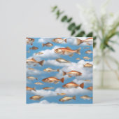 Raining Fish Kaart (Staand voorkant)