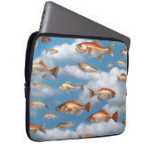 Raining Fish Laptop Sleeve (Voorkant Rechts)