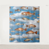 Raining Fish Wandkleed (Voorkant)