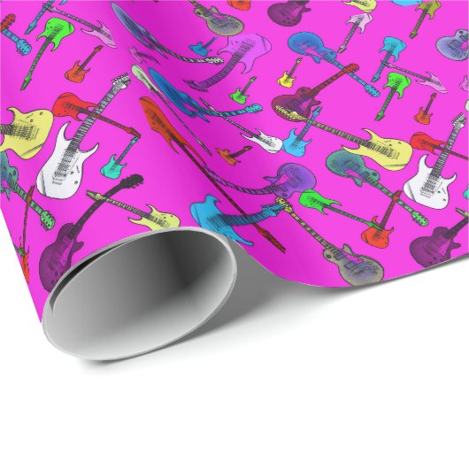 Raining Guitars Cadeaupapier (Rol Hoek)