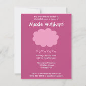 Raining Hearts Bridal Shower Invitations Kaart (Voorkant)