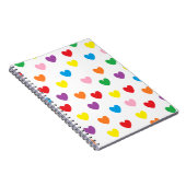"Raining Hearts"-laptop Notitieboek (Rechterzijde)