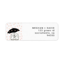 Raining Hearts | Retouradreslabel