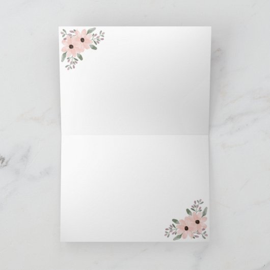 Raining Hearts Vrijgezellenfeest Hartelijk dank Kaart (Binnen)