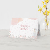 Raining Hearts Vrijgezellenfeest Hartelijk dank Kaart (Gele Bloem)