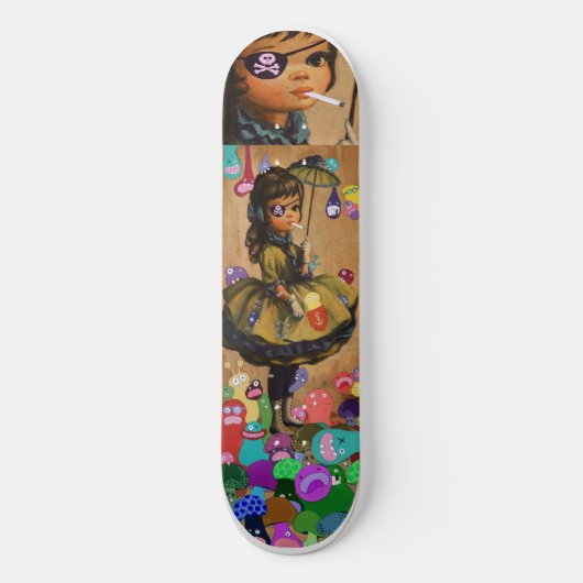 Raining Monsters Persoonlijk Skateboard (Voorkant)