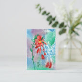 Raining Petals Art Card Visitekaartje (Staand voorkant)