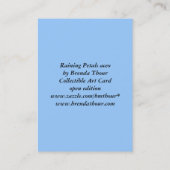 Raining Petals Art Card Visitekaartje (Achterkant)