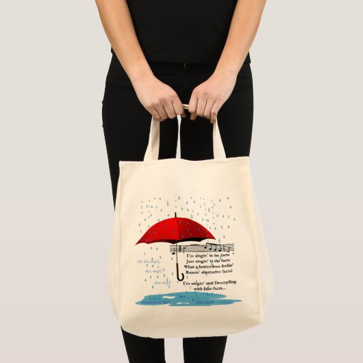 Raining & Sing Alternative Facts Kruidenier Canvas Tote Bag (Voorkant (product))