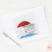 Raining & Singing Alternative Facts Sq Stickers (Envelop)