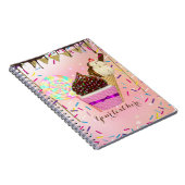 Raining Sprinkles Candy Land Snoepjes Notitieboek (Rechterzijde)