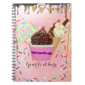 Raining Sprinkles Snoep Land Sweets Notitieboek (Voorkant)