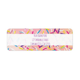 Raining Sprinkles Snoep Land Sweets Party Etiket