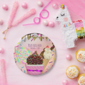 Raining Sprinkles Snoep Land Sweets Party Papieren Bordje (Feest)