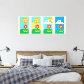 Raining Sunshine Canvas Afdruk (Insitu (Slaapkamer))