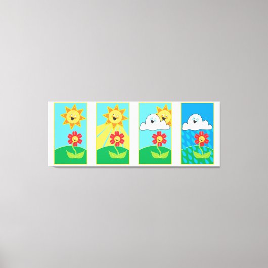 Raining Sunshine Canvas Afdruk (Voorkant)