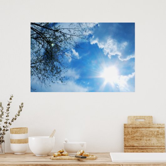 Raining Sunshine Poster (Keuken)